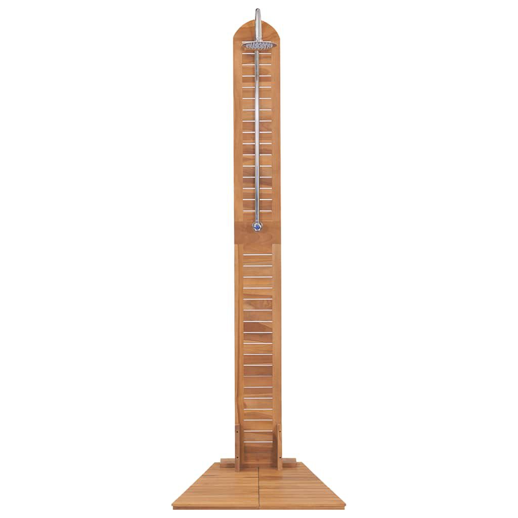 vidaXL Ντουζιέρα Κήπου 70 x 75 x 204 εκ. από Μασίφ Ξύλο Teak