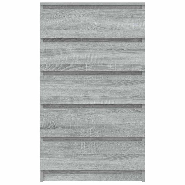 vidaXL Συρταριέρα Γκρι Sonoma 60x36x103 εκ. από Επεξεργασμένο Ξύλο