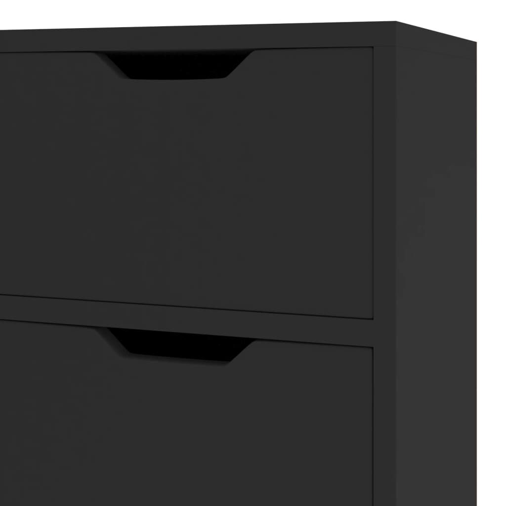 vidaXL Μπουφές Μαύρος 90x30x72 εκ. από Επεξεργασμένο Ξύλο