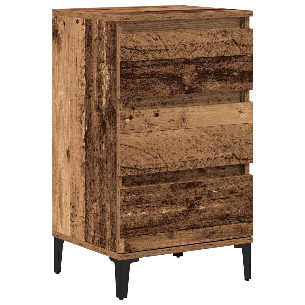 vidaXL Κομοδίνο Παλιού Ξύλου 40x35x70 cm Κατασκευασμένο Ξύλο