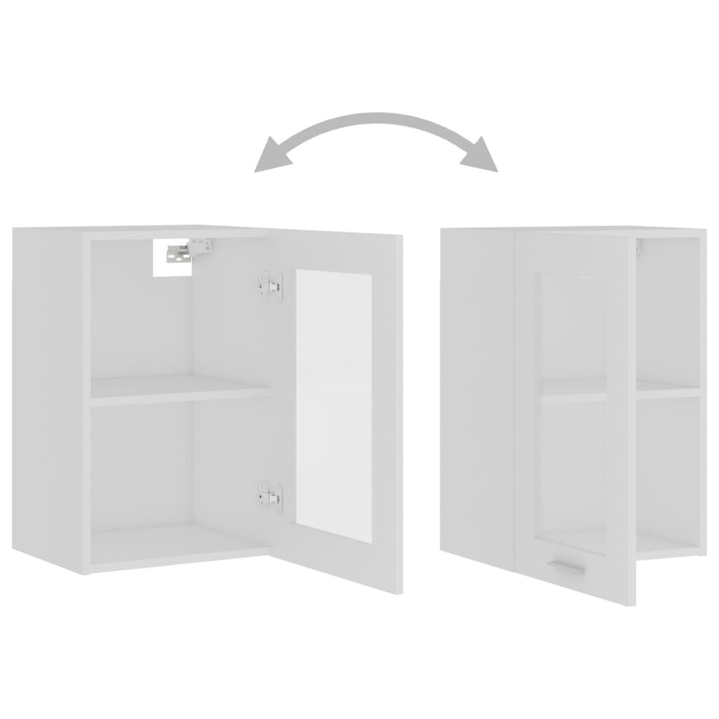 vidaXL Ντουλάπι Κρεμαστό με Τζάμι Lyon Λευκό 40x31x60εκ. από