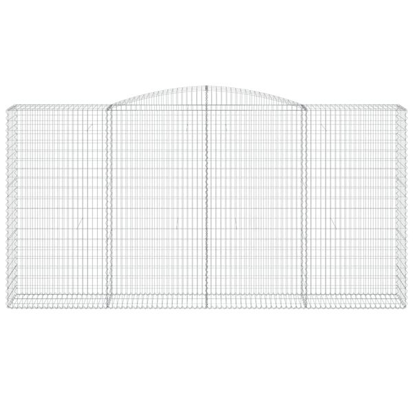 vidaXL Συρματοκιβώτια Τοξωτά 6 τεμ. 400x50x200/220 εκ. Γαλβαν. Ατσάλι
