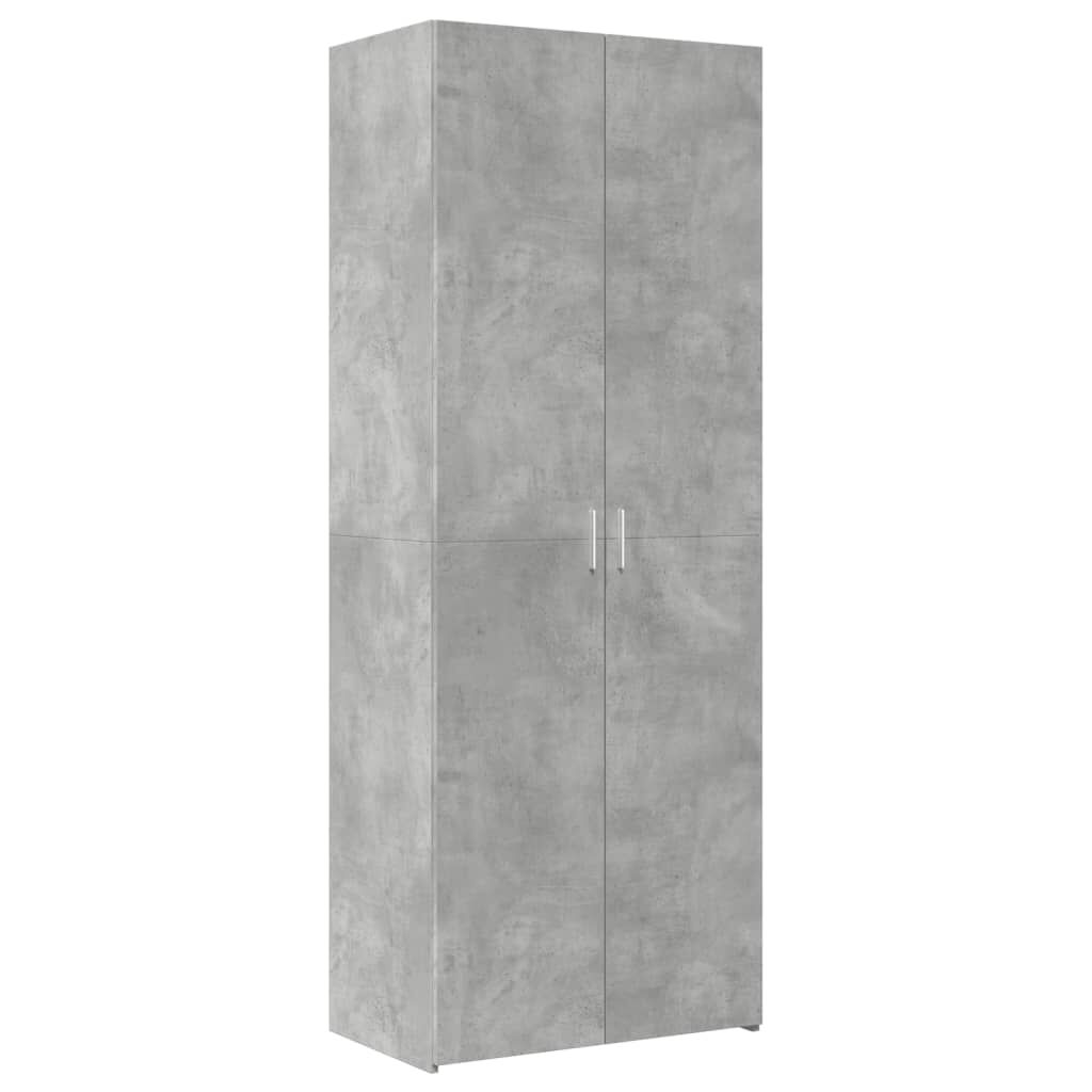 vidaXL Ντουλάπι Γκρι Σκυροδέματος 70x42,5x185 εκ. Επεξεργασμένο Ξύλο