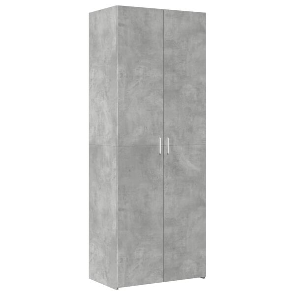 vidaXL Ντουλάπι Γκρι Σκυροδέματος 70x42,5x185 εκ. Επεξεργασμένο Ξύλο
