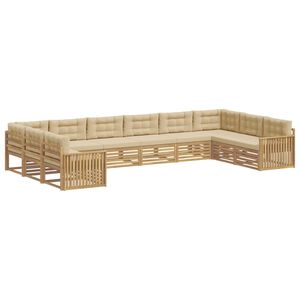 vidaXL &Sigma;&epsilon;&tau; &Kappa;&alpha;&nu;&alpha;&pi;έ 10 &tau;&mu;&chi;. &Lambda;&epsilon;&upsilon;&kappa;ό &kappa;&alpha;&iota; &Mu;&pi;&epsilon;&zeta; Polyester