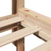 vidaXL Κρεβάτι Βιβλιοθήκη Χωρίς Στρώμα 75x190 εκ Μασίφ Ξύλο Πεύκο