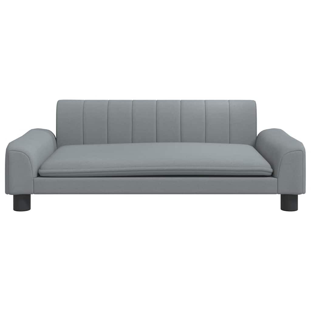 vidaXL Κρεβάτι Σκύλου Ανοιχτό Γκρι 90 x 53 x 30 εκ. Υφασμάτινο