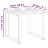 vidaXL Τραπέζι Ξαπλώστρας 3 pcs Καφέ 50.5 x 50 x 46 εκ.