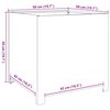 vidaXL Ζαρντινιέρα Κήπου Λαδί 50x50x50 εκ. από Ατσάλι