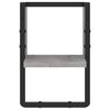 vidaXL Ράφι Τοίχου με Μπάρα Γκρι Sonoma 20x25x30 εκ.