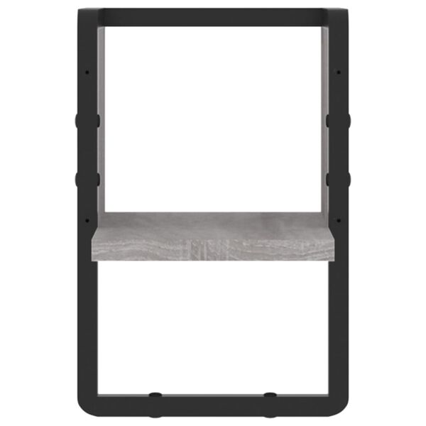 vidaXL Ράφι Τοίχου με Μπάρα Γκρι Sonoma 20x25x30 εκ.