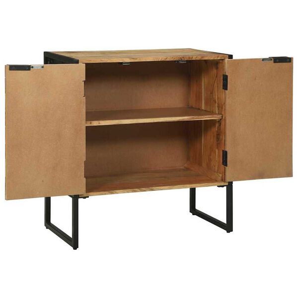 vidaXL Πλαϊνό Γραφείο Καφέ 70 x 35 x 75 εκ Μασίφ ξύλο ακακίας