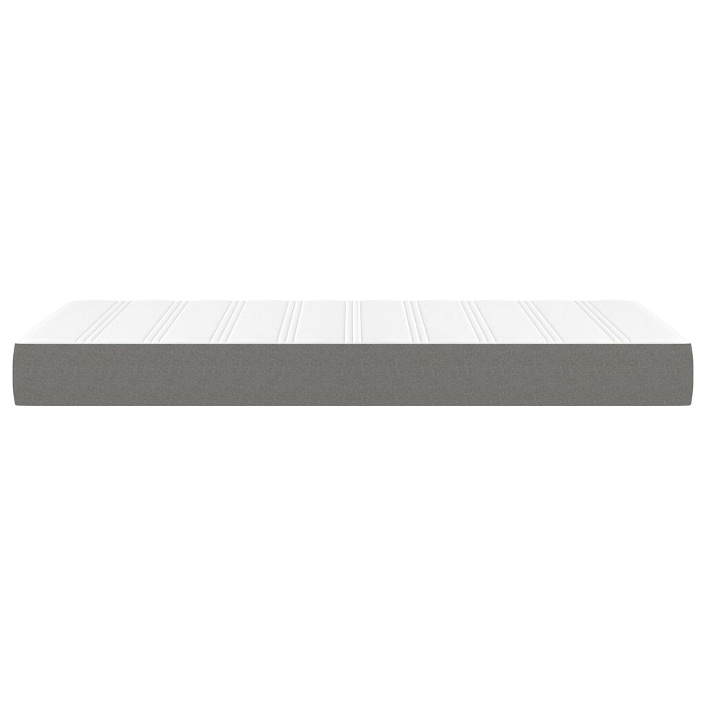 vidaXL Στρώμα με Pocket Springs Σκούρο Γκρι 120x190x20 εκ. Υφασμάτινο
