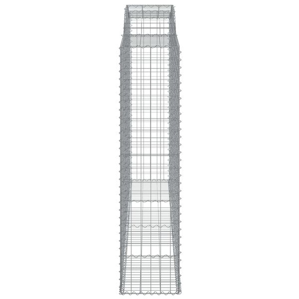 vidaXL Συρματοκιβώτια Τοξωτά 4 τεμ. 300x50x200/220 εκ. Γαλβαν. Ατσάλι