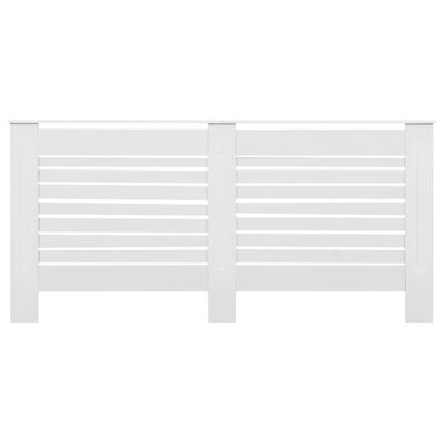 vidaXL Κάλυμμα Καλοριφέρ Λευκό 172 x 19 x 81,5 εκ. από MDF