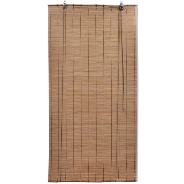 vidaXL Στόρι Σκίασης Ρόλερ Καφέ 100 x 220 εκ. από Μπαμπού