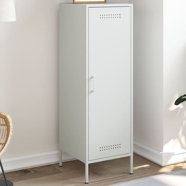 vidaXL Ντουλάπι Λευκό 36x39x113 εκ. από Ατσάλι