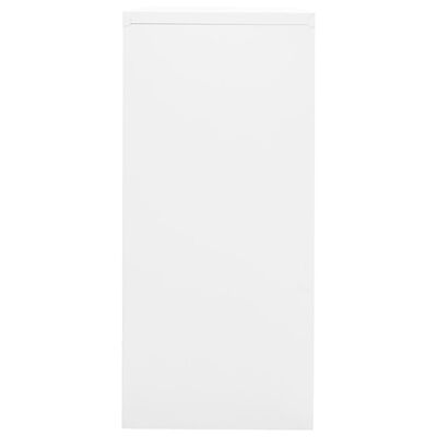 vidaXL Αρχειοθήκη Λευκή 90 x 46 x 103 εκ. από Ατσάλι