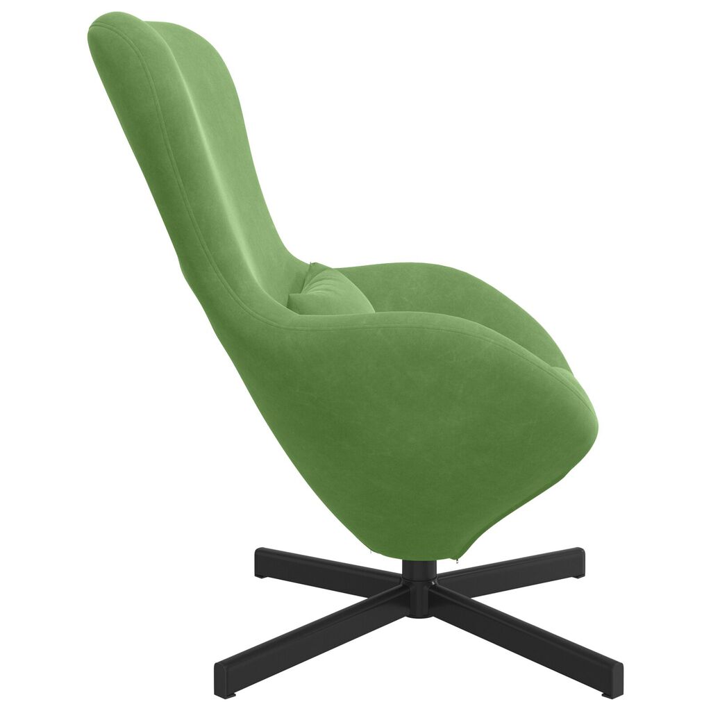vidaXL Πολυθρόνα Αυγού Light Green Velvet