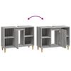 vidaXL Ντουλάπι Νιπτήρα Γκρι Sonoma 80 x 33 x 60εκ. Επεξεργασμένο Ξύλο