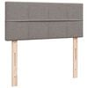 vidaXL Κρεβάτι Boxspring με Στρώμα Taupe 120x200 εκ. Υφασμάτινο
