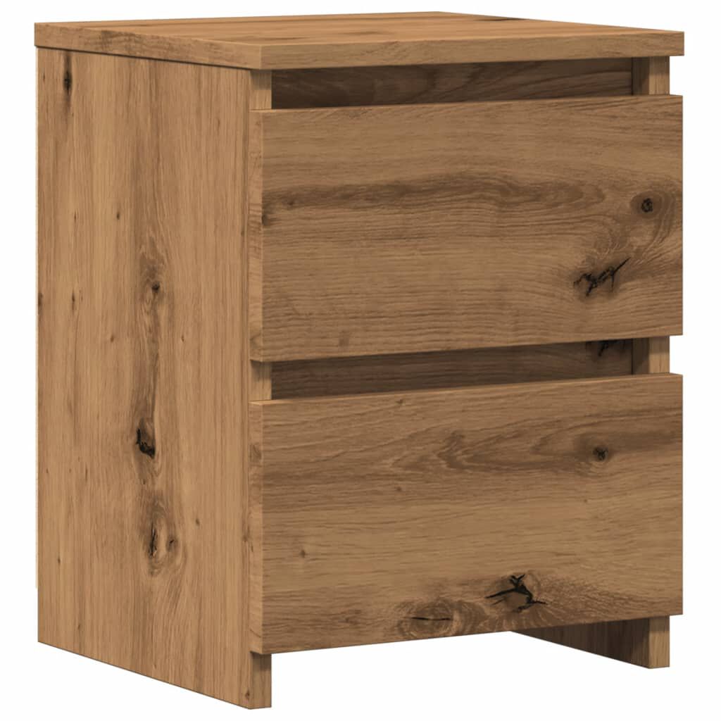 vidaXL Κομοδίνο Αρτισιανή Δρυς 30x30x40 εκ. από Επεξεργασμένο Ξύλο