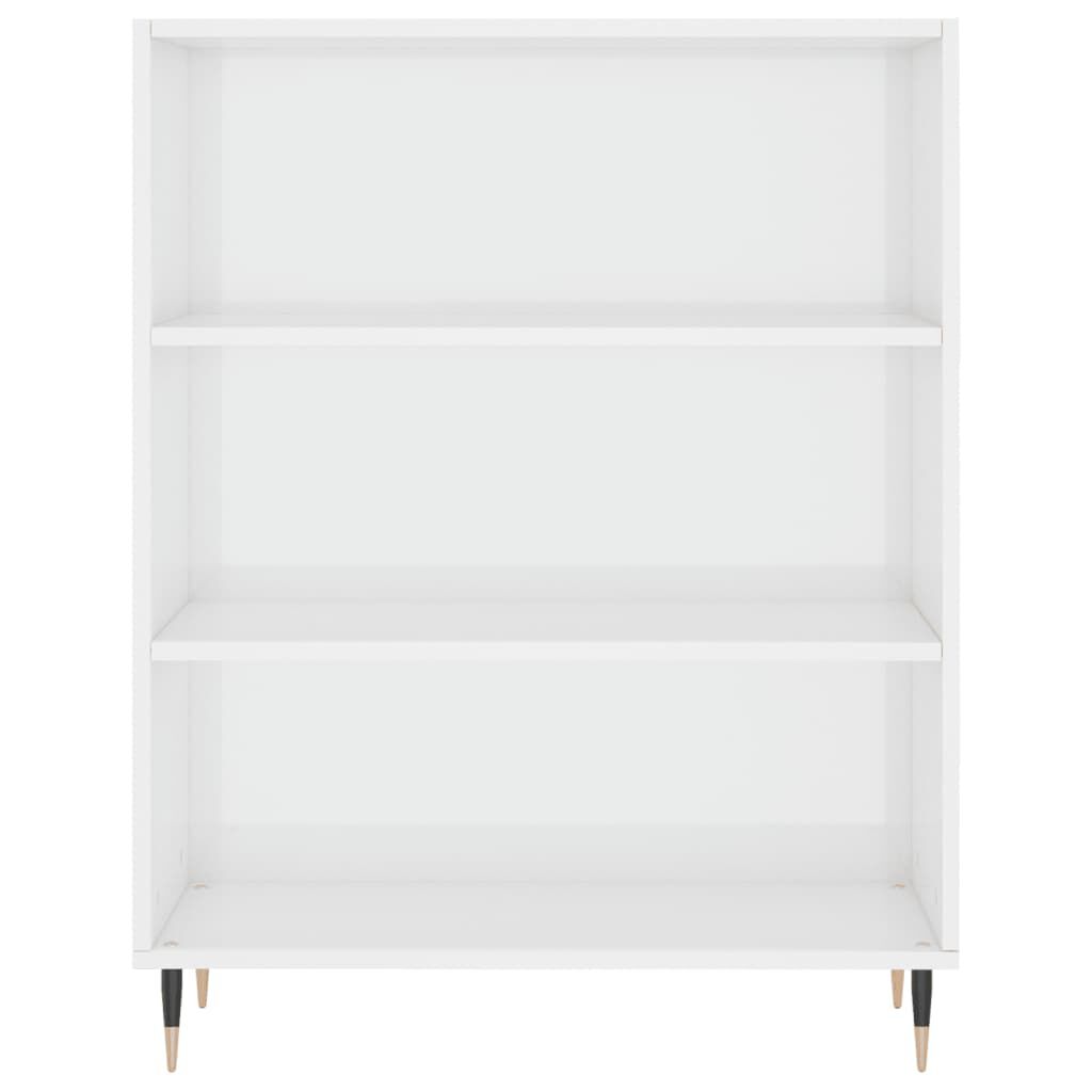vidaXL Βιβλιοθήκη Γυαλιστερό Λευκό 69,5x32,5x90 εκ. Επεξεργασμένο Ξύλο
