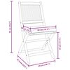 vidaXL Πτυσσόμενη Καρέκλα με μαξιλάρι 6 pcs Γκρι 49 x 57.5 x 92εκ