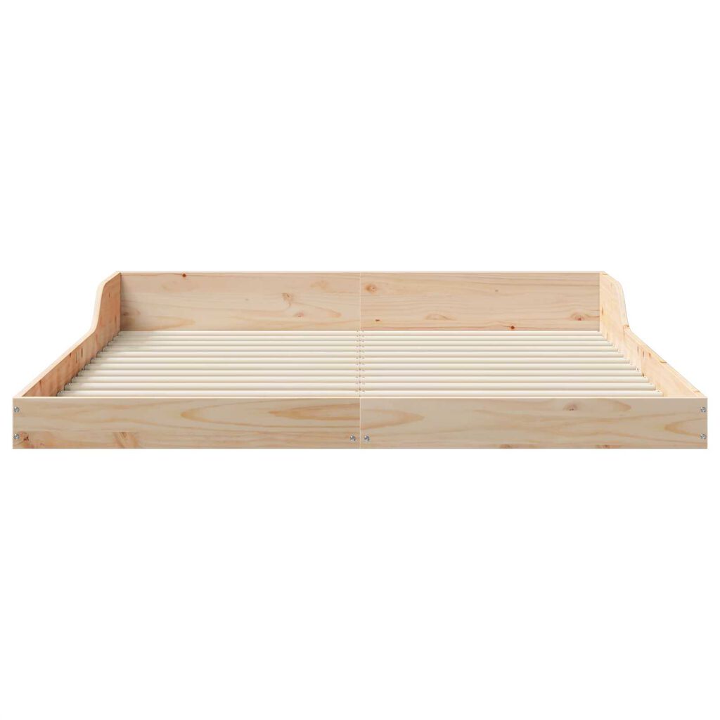vidaXL Σκελετός Κρεβατιού Καφέ 160 x 210 cm Μασίφ ξύλο πεύκου