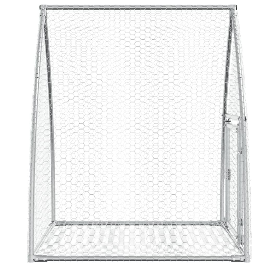 vidaXL Κλουβί Κουνελιών Ασημί 100x105x120 εκ. από Γαλβανισμένο Χάλυβα