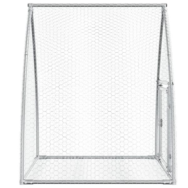 vidaXL Κλουβί Κουνελιών Ασημί 100x105x120 εκ. από Γαλβανισμένο Χάλυβα