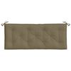 vidaXL Μαξιλάρια Πάγκου Κήπου 2 τεμ. Taupe Μελανζέ 120x50x7 εκ. Ύφ.