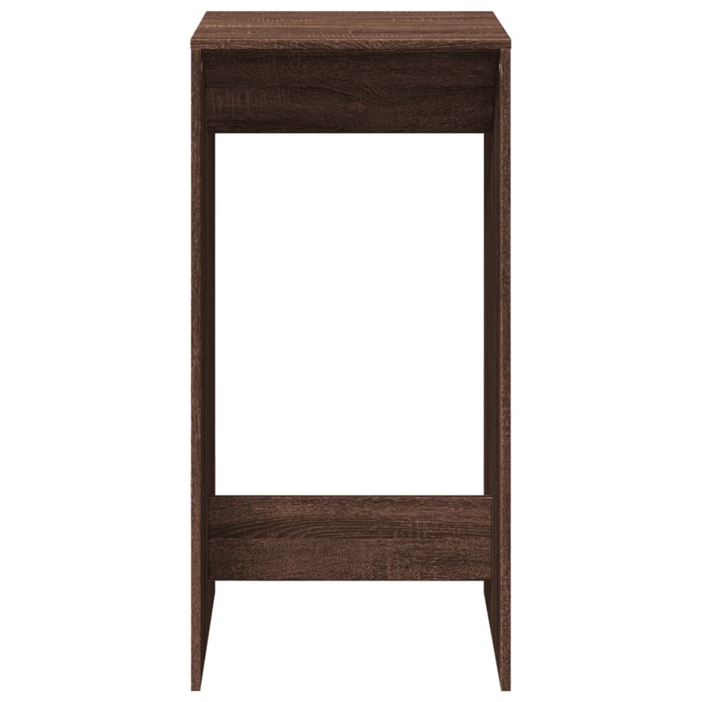 vidaXL Τραπέζι Μπαρ Καφέ Δρυς 51x50x103,5 εκ. Επεξ. Ξύλο