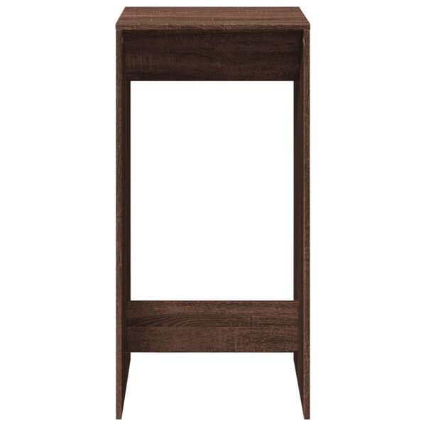 vidaXL Τραπέζι Μπαρ Καφέ Δρυς 51x50x103,5 εκ. Επεξ. Ξύλο