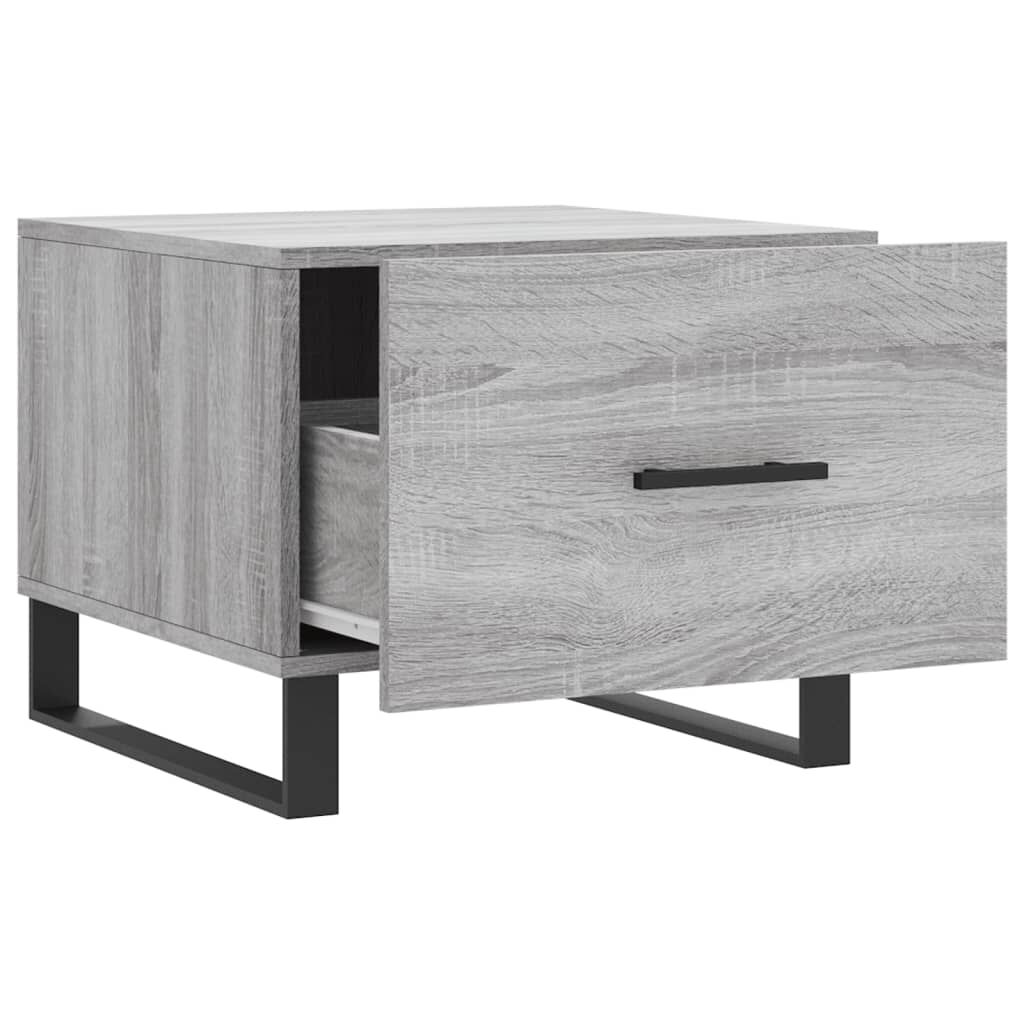 vidaXL Τραπεζάκια Σαλονιού 2 τεμ Γκρι sonoma 50x50x40 εκ Επεξ. Ξύλο