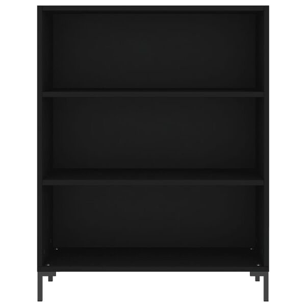 vidaXL Βιβλιοθήκη Μαύρη 69,5 x 32,5 x 90 εκ. από Επεξεργασμένο Ξύλο