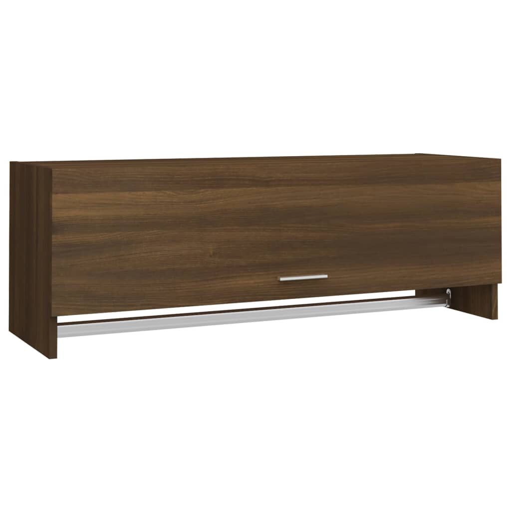 vidaXL Ντουλάπα Καφέ Δρυς 100 x 32,5 x 35 εκ. από Επεξεργασμένο Ξύλο