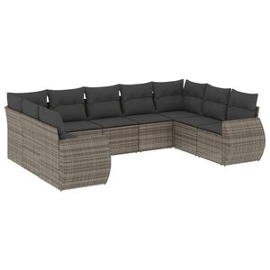 vidaXL &Sigma;&alpha;&lambda;ό&nu;&iota; &Kappa;ή&pi;&omicron;&upsilon; &Sigma;&epsilon;&tau; 9 &Tau;&epsilon;&mu;&alpha;&chi;ί&omega;&nu; &Gamma;&kappa;&rho;&iota; &Sigma;&upsilon;&nu;&theta;&epsilon;&tau;&iota;&kappa;ό &Rho;&alpha;&tau;ά&nu; &mu;&epsilon; &Mu;&alpha;&xi;&iota;&lambda;ά&rho;&iota;&alpha;