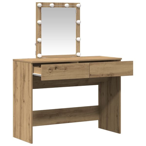 vidaXL Μπουφανάκι artisan δρυς 100 x 40 x 130 εκ Επεξεργασμένο ξύλο
