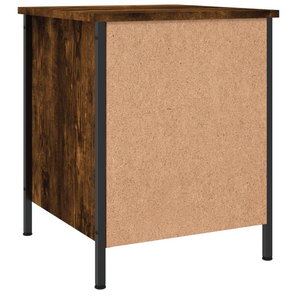 vidaXL Κομοδίνα 2 τεμ. Καπνιστή Δρυς 40x42x50 εκ. Επεξεργασμένο Ξύλο