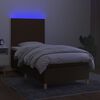 vidaXL &Kappa;&rho;&epsilon;&beta;ά&tau;&iota; Boxspring &mu;&epsilon; &Sigma;&tau;&rho;ώ&mu;&alpha; & LED &Sigma;&kappa;.&Kappa;&alpha;&phi;έ 100x200 &epsilon;&kappa; &Upsilon;&phi;&alpha;&sigma;&mu;ά&tau;&iota;&nu;&omicron;