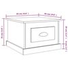 vidaXL Τραπεζάκι Σαλονιού Μαύρο 50x50x35 εκ. από Επεξεργασμένο Ξύλο