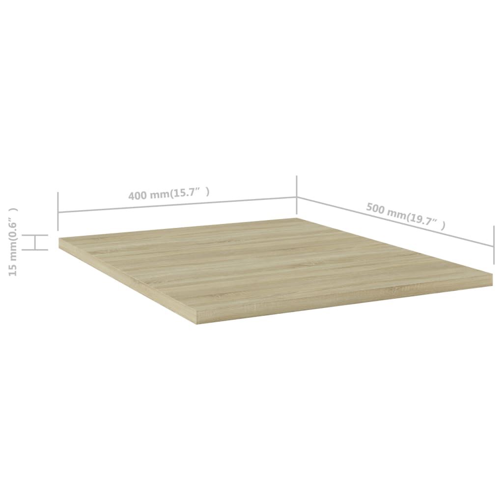 vidaXL Ράφια Βιβλιοθήκης 8 τεμ. Sonoma Δρυς 40x50x1,5 εκ. Μοριοσανίδα