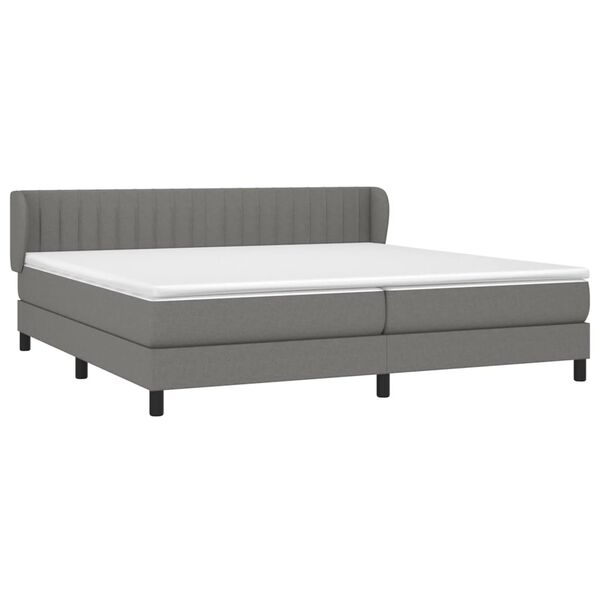 vidaXL &Kappa;&rho;&epsilon;&beta;ά&tau;&iota; Boxspring &mu;&epsilon; &Sigma;&tau;&rho;ώ&mu;&alpha; &Sigma;&kappa;&omicron;ύ&rho;&omicron; &Gamma;&kappa;&rho;&iota; 200x200 &epsilon;&kappa;. &Upsilon;&phi;&alpha;&sigma;&mu;ά&tau;&iota;&nu;&omicron;