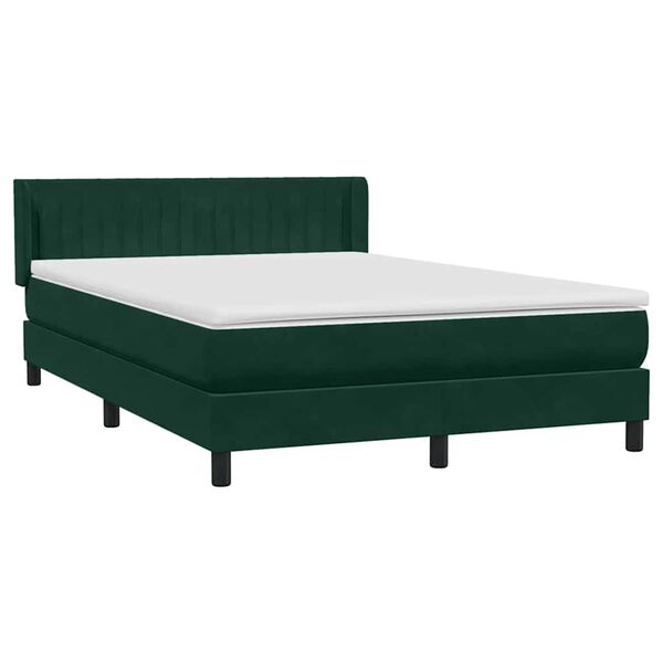 vidaXL &Kappa;&rho;&epsilon;&beta;ά&tau;&iota; Boxspring &mu;&epsilon; &Sigma;&tau;&rho;ώ&mu;&alpha; &Sigma;&kappa;&omicron;ύ&rho;&omicron; &Pi;&rho;ά&sigma;&iota;&nu;&omicron; 160x210&epsilon;&kappa;. &Beta;&epsilon;&lambda;&omicron;ύ&delta;&iota;&nu;&omicron;