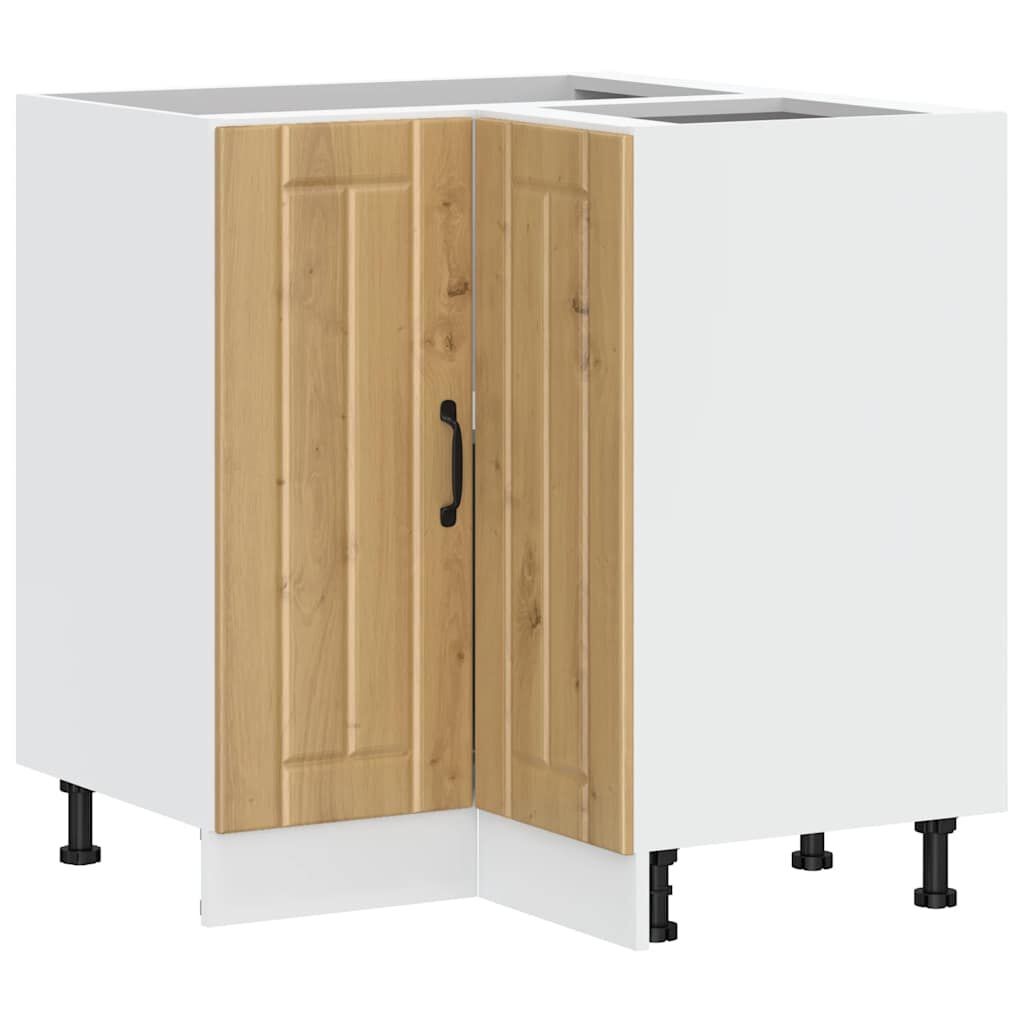 vidaXL Γωνιακό ντουλάπι βάσης κουζίνας "Lucca" Artisan Oak