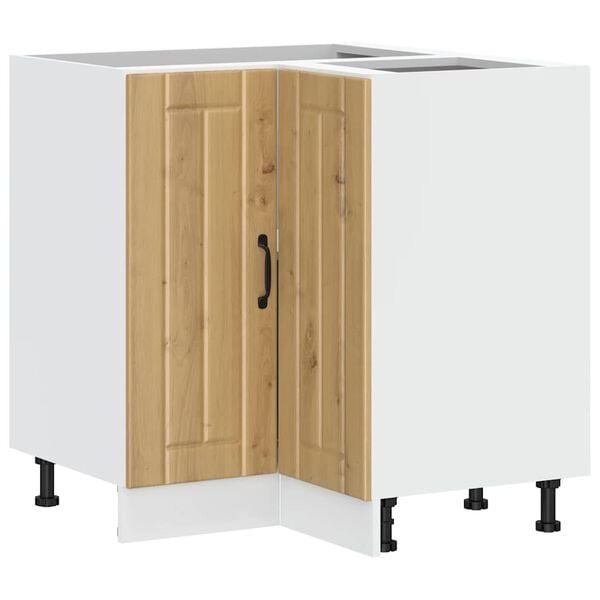 vidaXL Γωνιακό ντουλάπι βάσης κουζίνας "Lucca" Artisan Oak