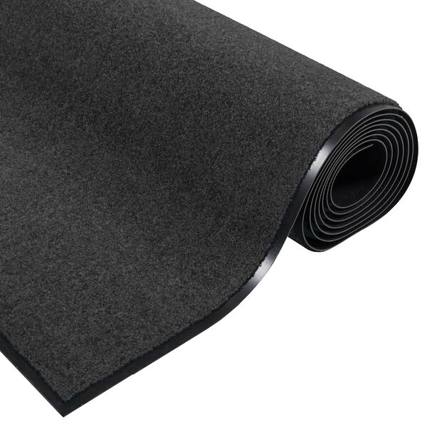 vidaXL Χαλάκι Εξώπορτας Ανθρακί και Μαύρο 60 x 180 cm
