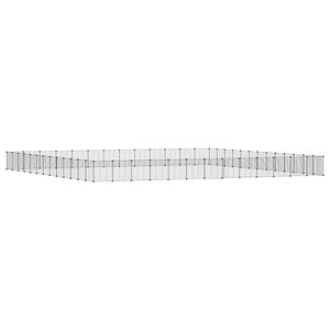 vidaXL Κλουβί Κατοικίδιων με 52 Πάνελ + Πόρτα Μαύρο 35 x 35εκ Ατσάλινο