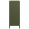 vidaXL Ντουλάπι Πράσινο Λαδί 35x39x103,5 εκ. από Ατσάλι